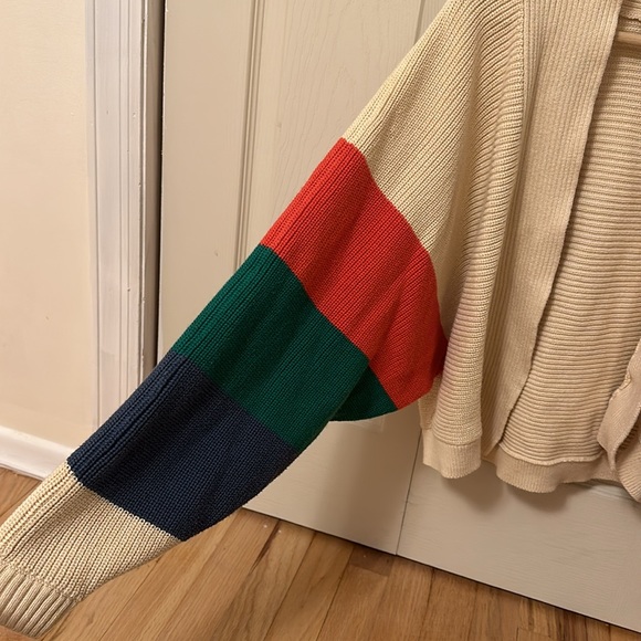 Cabi TRIO SOPHIA STRIPED OPEN FRONT CARDIGAN
Colorblock cardigan size Medium - Picture 3 of 8